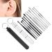 Stainless Steel Ear Wax Removal Kit - Reusable Ear Cleaner and Remover Tool for Ear Care (Black Silver) - Buy Online on GoSupps.com