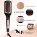 Ionic Hair Straightener Brush - Fast Heating & Anti-Scald Technology - 6 Temp Settings - Effective Hair Care - Black & Yellow - Buy Online on GoSupps.com