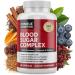 OIMTUE Blood Sugar Complex Supplement Levels with Cinnamon Chromium & Bitter Melon 20 Active Ingredients Non-GMO 60 Capsules (1pcs)