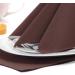 Papstar 10821 Royal Collection Napkins - 50 Brown 1/4 Fold 40x40 cm - International Shipping - Buy Online on GoSupps.com