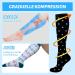 Buy Hipower Compression Stockings - 5 Pairs for Men & Women | Colorful Support Socks for Travel Sports & Nursing | Knee-Length Compression Socks (B-5 Pair L-XL) - Buy Online on GoSupps.com