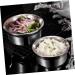 Buguuyo Salad Corns Noodle Bowls - Stylish Serving Dishes for Pasta Salad & Cereals | Versatile Double Shifting Rice Bowl & Cutlery - Buy Online on GoSupps.com