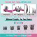 AMZGIRL Lash Extension Kit - Individual Eyelash Clusters Wispy Lash Bond & Seal Remover & Applicator Home Use (Feather5 D-Mix 8-16mm - Buy Online on GoSupps.com