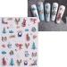 JMEOWIO 6 Sheets 3D Embossed Happy New Year Christmas Glitter Nail Art Stickers Decals Self-Adhesive 5D Snowflake Xmas Winter Holiday Cute Nail Supplies Nail Art Design Decoration Accessories - Buy Online on GoSupps.com