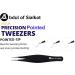 Abdul of Sialkot Pointed Tweezers - Needle Nose Tip, Sharp Precision for Ingrown Hair & Surgical Pointed for Blackheads/Splinters - Best Eyebrow Tweezers (Pink) - Buy Online on GoSupps.com