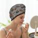Cartoon Tractor Hair Towel Wrap - Fast Drying Hair Turban with Button | Perfect for Quick Hair Drying | International Shipping - Buy Online on GoSupps.com