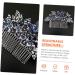 DOITOOL Wedding Tiara Dark Blue Hair Comb Headdresses for Women Bridal Glitter Barrette Girl Hair Clips Hair Combs for Women Accessories Flower Rhinestone Bride Wig European and American - Buy Online on GoSupps.com