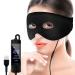 KOVNLO Sinus Relief Mask Moist Washable Electric face Heating pad with 3 Heat & 7 Timer Settings Sinus Pressure Relief mask for Sinus Infection Sinusitis Migraine Tension Headache TMJ Black