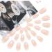 Brishow Short Fake Nails Peach Gradient Ballerina - 24pcs Full Cover Acrylic Stick on Nails for Women and Girls - Buy Online on GoSupps.com