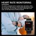 F57l Blood Glucose Monitoring Smartwatch - Fitness Tracker with Blood Pressure, Heart Rate & Oxygen Monitor - Painless Blood Glucose Testing - Fashionable Sports Watch in Black+Gold - Buy Online on GoSupps.com