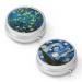 Pill dose 3 compartments Medicine Pill dose portable pill box for bag or wallet Pillendose Decorative Metal Medicine Vitamin Organizer Unique Gift (2 pieces) Set-2-van Gogh Almond Blossom+Starry Night 2 pieces