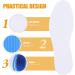 FRCOLOR 4 Pairs Sweat-Absorbing Thin Insoles - Sports Shoe Inserts for Women | Fatigue Relief & Comfort | Portable Sole Pads for Active Life - Buy Online on GoSupps.com