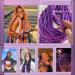 YDDM 20 Inch Pre-Stretched Braiding Hair Extensions - 6 Pack Lavender Jumbo Braids | Kunsthaar Braid Extension for Stylish Hair - Buy Online on GoSupps.com