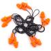 Buy Mivos 200 Pairs Waterproof Silicone Earplugs - Noise Reduction 32DB | Reusable & Portable Hearing Protection with Cord - Buy Online on GoSupps.com