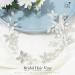 UNICRA Silver Crystal Butterfly Bride Wedding Hair Vine | Elegant Pearl Headdress for Brides & Bridesmaids - International Shipping Available - Buy Online on GoSupps.com