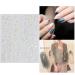 8 Sheets Metallic 3D Nail Art Stickers - Stars, Moon, Planets, Self-Adhesive Decals for DIY Manicure - Buy Online on GoSupps.com