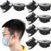 10 pieces of ear pads glasses buttons for masks elastic facial protection adjusters for glasses rubber ring mask extension Anti-slide.