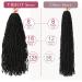 24 Inch Faux Locs Crochet Hair Packs - Pre Looped Curly Wave Butterfly Locs for Black Women | 128 Strands | Soft and Natural Look (1B) - Buy Online on GoSupps.com