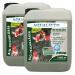Aquality Gartenteich Bio -Teichlager 3in1 (clear pond - sustainably crystal clear water removes significantly cloudiness in the pond + free clear water filter fleece) content: 10 liters