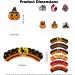Halloween Cupcake Toppers Wrappers Set - 24 Pieces of Ghoulish Cake Decorations in Pumpkin Bat and Ghost Designs - Creepy Cake Decorating Kit for Halloween Party Supplies Cake Accessories - Buy Online on GoSupps.com