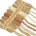 9 Rolls Jute Ribbons Lace Craft Ribbon 18 Meters for Crafts Wraping Gifts Party Holiday and Rustic Wedding Decorations Multicolor