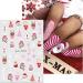 Christmas Nail Stickers 9 Sheets Self-Adhesive Nail Decal Pink Nail Art Decoration Design Supplies - Buy Online on GoSupps.com