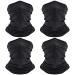 Qhui multifunctional hose scarf 4 pieces of bandana neckerchief men women elastiechen sun protection loop scarf quick drying breathable for motorcycle ride running bicycle