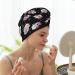 Super Absorbent Roses Microfiber Hair Towel | Quick Dry Hair Turbans for Curly & Thick Hair - Perfect for Women Girls and Kids - Buy Online on GoSupps.com