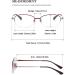 Vevesmundo Women s Blue Light Filter Reading Glasses - Metal Oval Anti Blue Light Glasses +1.0 to +4.0 Strength - Stylish Red 1.5x Lens - Buy Online on GoSupps.com