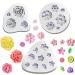 3Pcs Flower Clay Molds - Rose, Daisy, Sunflower Silicone Molds for Polymer Clay Jewelry Making - Buy Online on GoSupps.com
