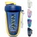 Qavi Protein Shaker Bottle - 590ml Yellow | Stainless Steel Mixing Ball | BPA-Free Tritan Material | Leakproof & Odourless - Buy Online on GoSupps.com