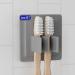 Lobux - 2x toothbrush holder Self -adhesive super -resistant hold soft -touch silicone - plug -in brush holder for electrical toothbrushes - for bathrooms mirrors shower wall (light gray) light gray 2x toothbrush holder