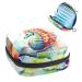 Watercolor Seahorse Sanitary Napkin Storage Bag Feminine Menstrual Cup Pouches Nursing Pad Holder Tampon Bags Portable Period Bag for Women Teen Girls 1Pcs Multi-colored 8