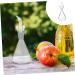 Zerodeko 3 Pcs Glass Oiler Soy Sauce Bottle Vinegar Pourer Oil Condiment Container Coffee Container Glass Syrup Pot Oil Decanter Clear Container Cooking With Cover Silica Gel Salad Dressing 21.5x8cmx3pcs Transparent Colorx3pcs - Buy Online on GoSupps.com