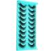 Clear Band Russian Volume Fluffy Strip Lashes - 10 Pairs Naturally Wispy D Curly False Eyelashes - Look Like Extensions - Buy Online on GoSupps.com