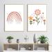 Taicols Set of 4 Boho Posters for Children's Rooms | Din A4 Wall Art Decoration for Girls' Baby Rooms - Buy Online on GoSupps.com