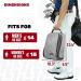 SAPLIZE Golf Shoe Bag with Mesh Ventilation, Outside Pocket | Breathable Shoe Carrier Tote for Golf Accessories | Sports Travel Organizer, Grey, US Size 14 - Buy Online on GoSupps.com