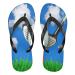 Mnsruu Golf Ball Tee Green Leaves Flip Flops Flip Sandals Slippers Hotel Spa Bedroom Travel XL for Men Women