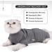 Lianzimau Katzenbody for Post-Op Cats | Long-Sleeved Catwear | E-Collar Alternative | Gray | 1 Pack - Buy Online on GoSupps.com