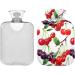 Naanle Red & Blue Cherry Hot Water Bottle with Cover | 1L Pain Relief & Therapy | Ideal for Bed Hands & Feet Warmth | International Shipping - Buy Online on GoSupps.com