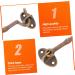 Alipis 1 Set Door and Window Buckle Vintage Window Hook Window Lock Hook Buckle Hook Door Latch Pure Copper 10.5X3.1X0.6CM Bronzed - Buy Online on GoSupps.com