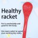 Hand Massage Hammer - Percussion Stick for Whole Body Relief | Rubber Manual Massager for Shoulders & More - Red - Buy Online on GoSupps.com