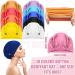 Geyoga 10 Pcs Soft Bouffant Caps with Buttons - Stretchy Gourd-Shape Turbans in Bright Colors - Buy Online on GoSupps.com