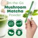 Mushroom Matcha Powder: Organic Ceremonial Grade Matcha Powder for Energy Focus Digestion Immunity Metabolic Support with Lion's Mane Cordyceps Mushroom Acacia Fiber Sugar Free Vegan Keto 30 servings - Buy Online on GoSupps.com