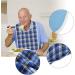 Adult Bib 3colors Adult Bib Washable Reusable Waterproof Dinning Aid Clothes Protector Clothing Protector with Optional Crumb Catcher and Vinyl Backing 17.7 * 29.5inch(Orange pink) - Buy Online on GoSupps.com