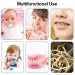 Denture Brush Kit - 2 Cases 2 Brushes & Portable Storage | Ideal for Travel - Pink & Purple - Buy Online on GoSupps.com