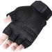 DDK Military Army Tactical Gloves - Fingerless Hard Knuckle Combat Gloves for Men - Black - Large - Buy Online on GoSupps.com