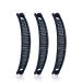 1st Choice 3 Pieces Clincher Combs Banana Combs Banana Clips Grip Comb Fishtail Fish Hair Lady Fish Shape Ponytail Banana Clip Girls Long Women Clamp Accessory (Black)