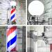 Durable Barber Pole Led Light Retro Illuminating Rotating Red White Blue Strips Hair Salon Hairdressing Sign Barber Shop Sign Waterproof Save Energy Wall Lamp Size:90x20cm Multi-colored 90x20cm - Buy Online on GoSupps.com