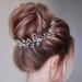 Handcess Bridal Wedding Crystal Hair Vine - Pearl Silver Headpiece & Rhinestone Hair Accessories for Women & Girls (Gold) - Buy Online on GoSupps.com
